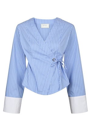 Blusar/Skjortor - Salvia stripe shirt – Light blue