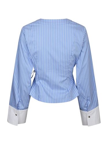 Blusar/Skjortor - Salvia stripe shirt – Light blue
