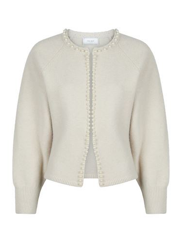 Blusar/Skjortor - Lily pearl knit cardigan – Ivory