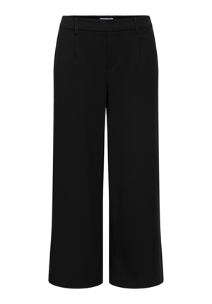 Byxor - Objlisa cropped wide pant – Black